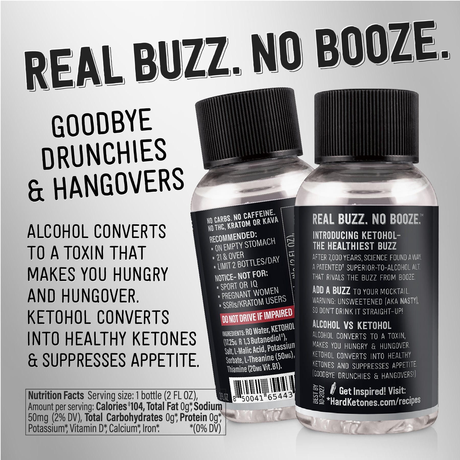 Cetonas duras con Ketohol, Real Buzz | Sin alcohol