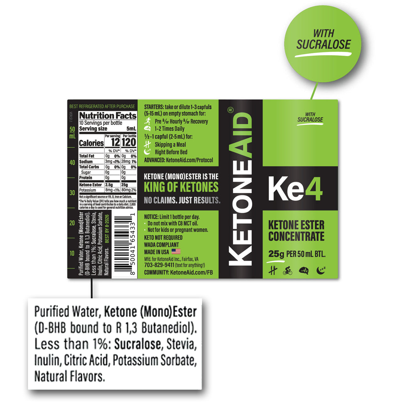 KetoneAid Ke4 Concentrate (25-30g)