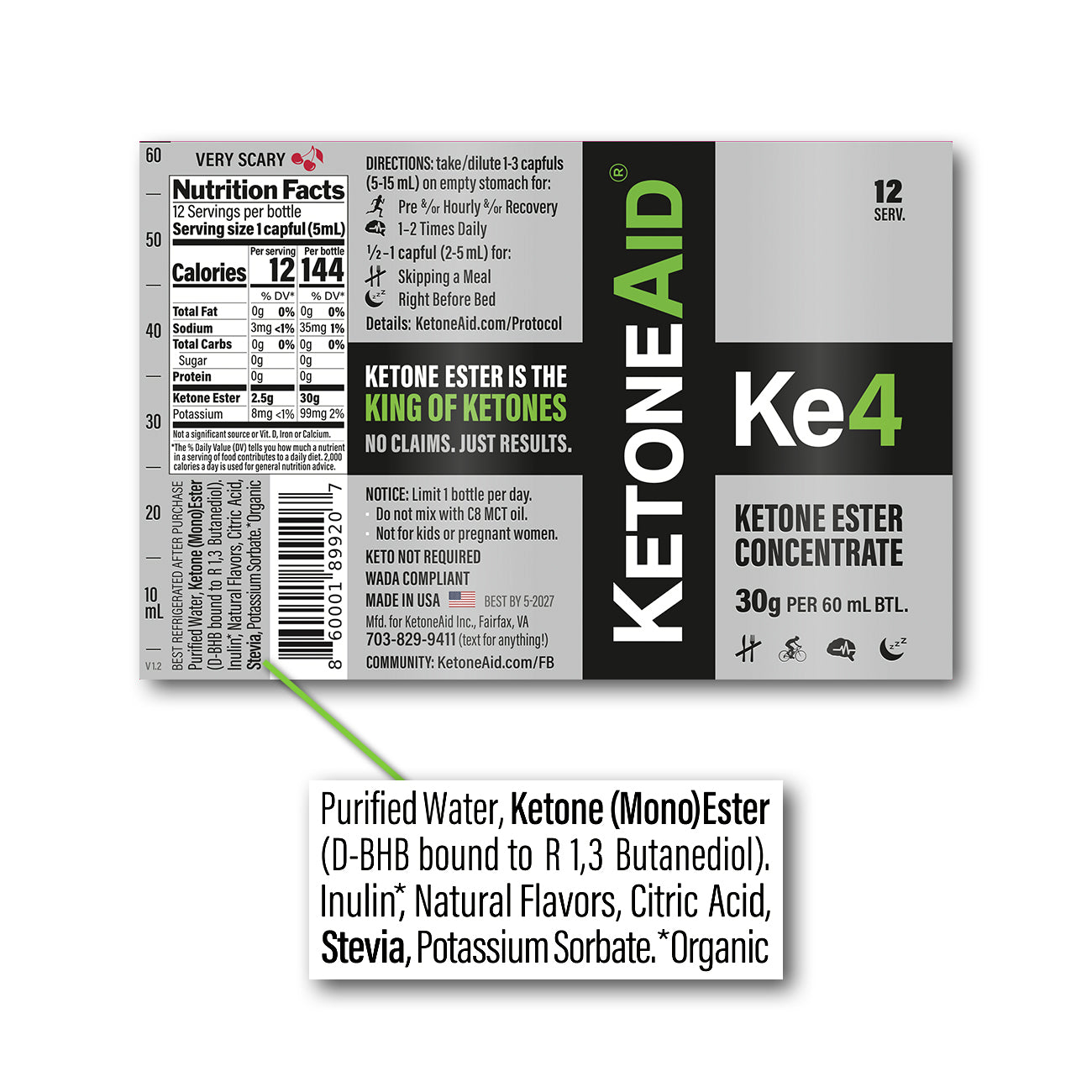 KetoneAid Ke4 Concentrate (25-30g)